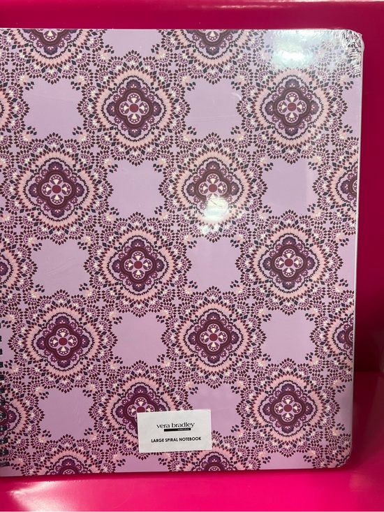 Vera Bradley Other - Vera Bradley LAVENDER MEDALLION Large Spiral Notebook College Rule